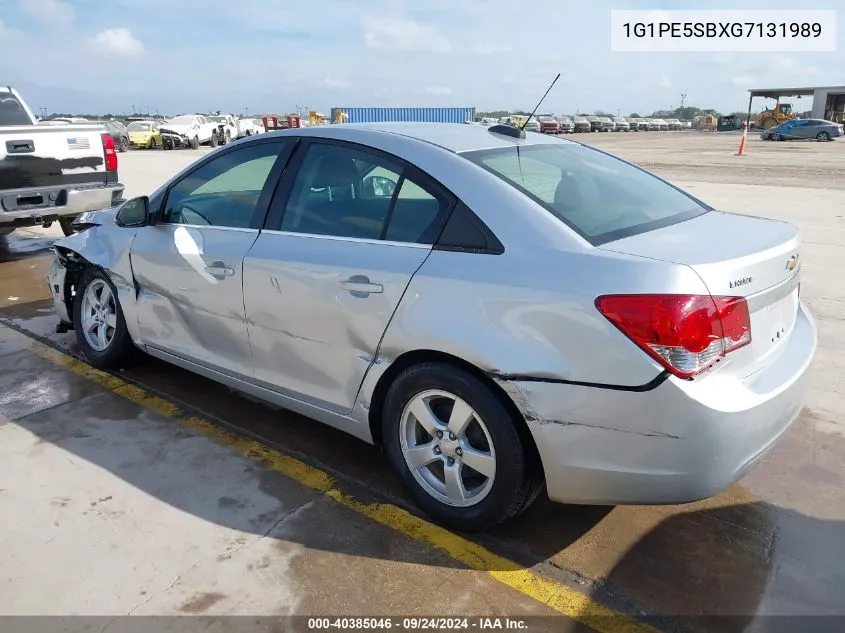 2016 Chevrolet Cruze Limited Lt VIN: 1G1PE5SBXG7131989 Lot: 40385046