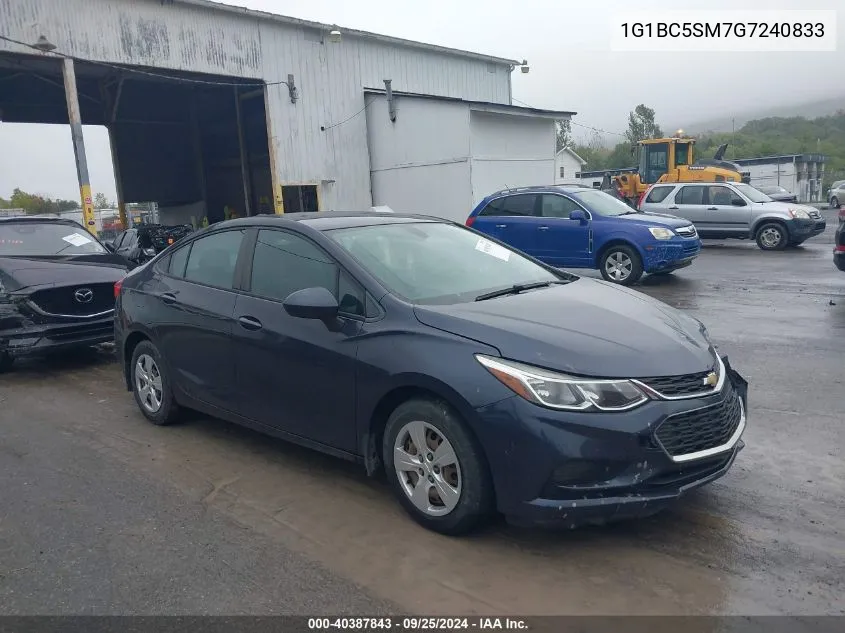 2016 Chevrolet Cruze Ls Auto VIN: 1G1BC5SM7G7240833 Lot: 40387843