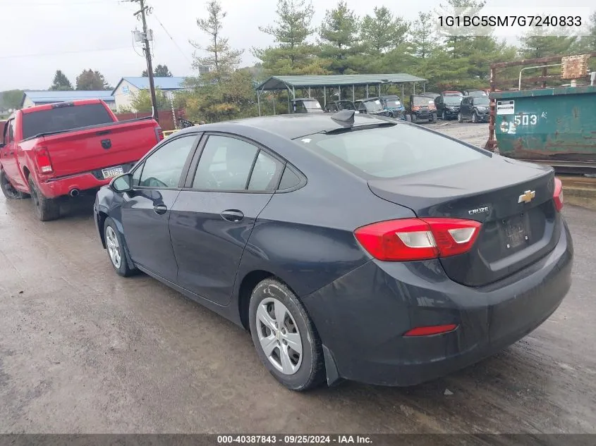 1G1BC5SM7G7240833 2016 Chevrolet Cruze Ls Auto