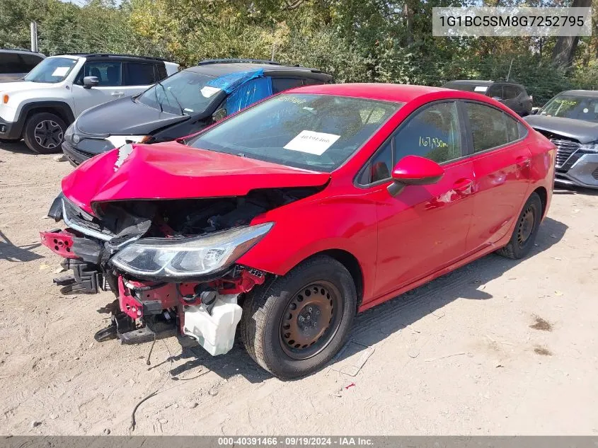 2016 Chevrolet Cruze Ls Auto VIN: 1G1BC5SM8G7252795 Lot: 40391466