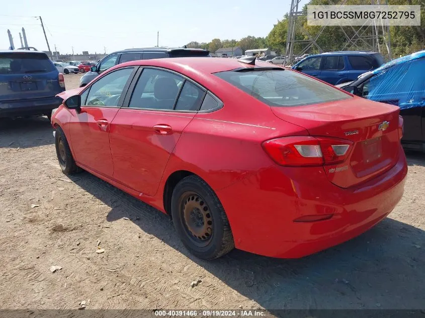 1G1BC5SM8G7252795 2016 Chevrolet Cruze Ls Auto