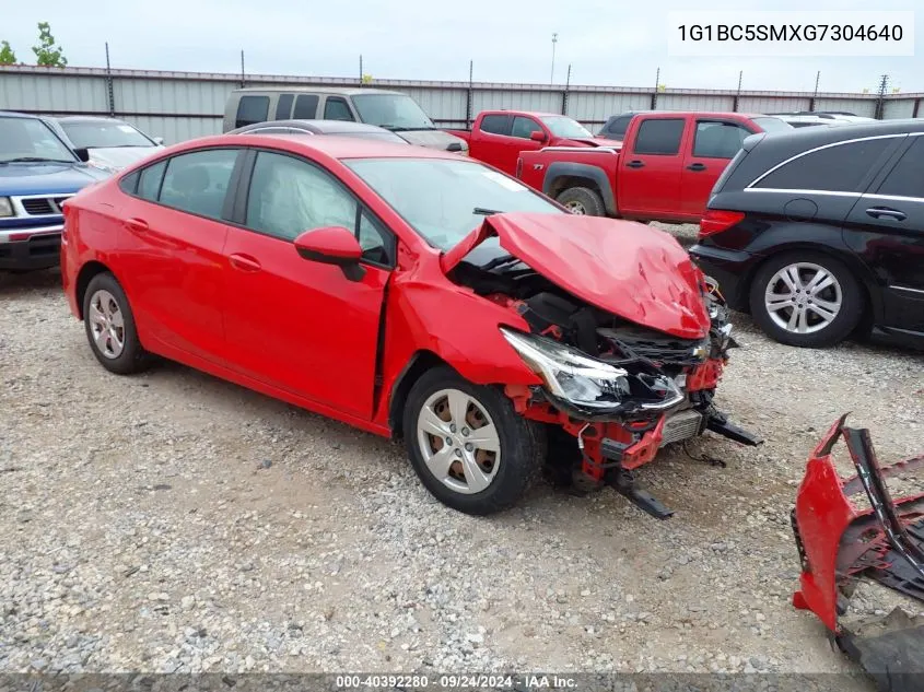 2016 Chevrolet Cruze Ls VIN: 1G1BC5SMXG7304640 Lot: 40392280