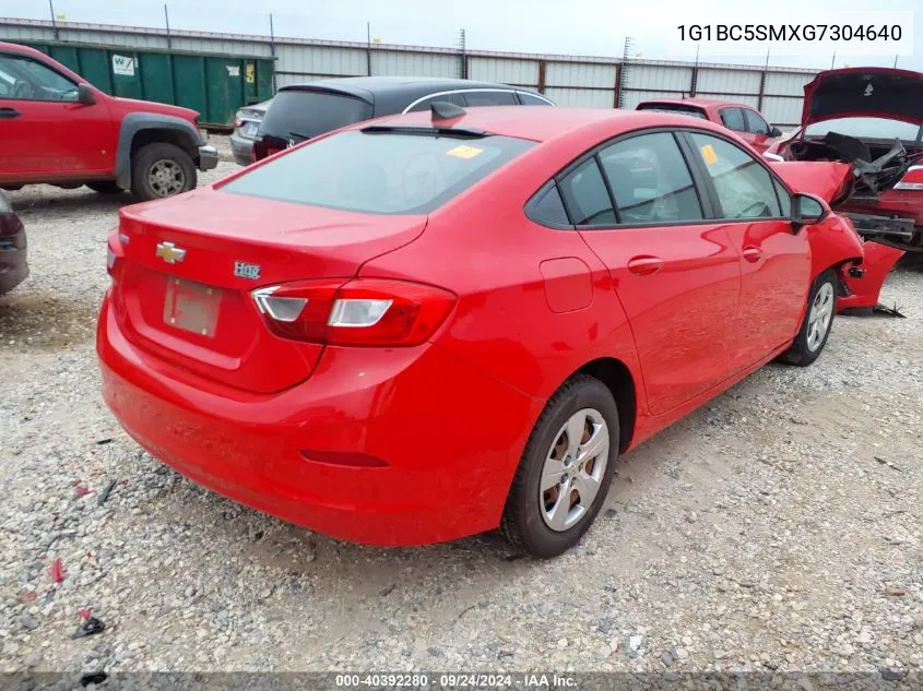 1G1BC5SMXG7304640 2016 Chevrolet Cruze Ls