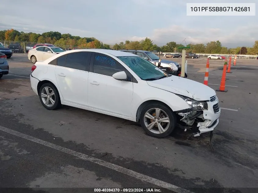 1G1PF5SB8G7142681 2016 Chevrolet Cruze Limited 2Lt Auto