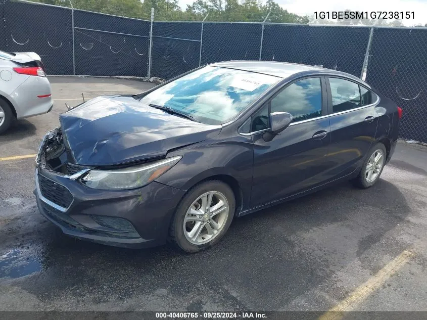 2016 Chevrolet Cruze Lt Auto VIN: 1G1BE5SM1G7238151 Lot: 40406765