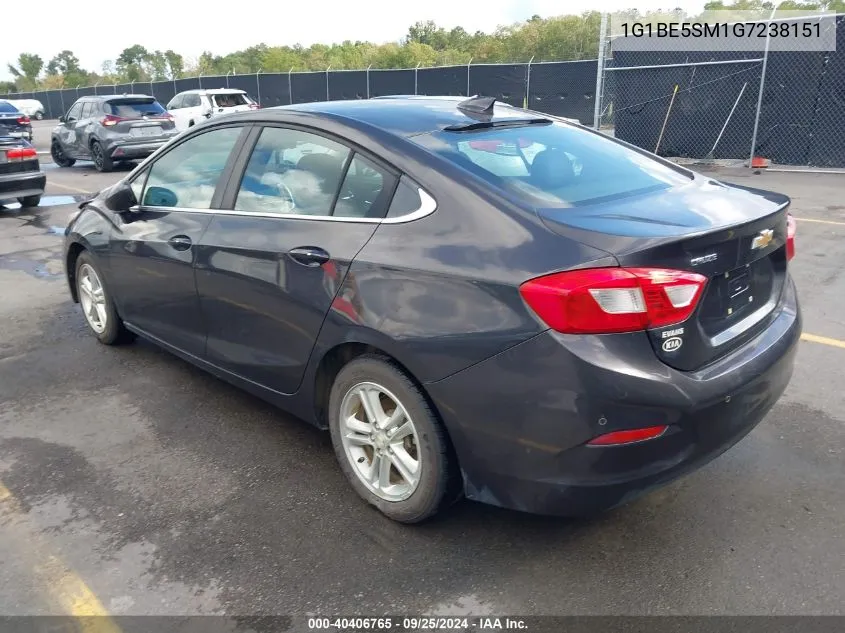 1G1BE5SM1G7238151 2016 Chevrolet Cruze Lt Auto