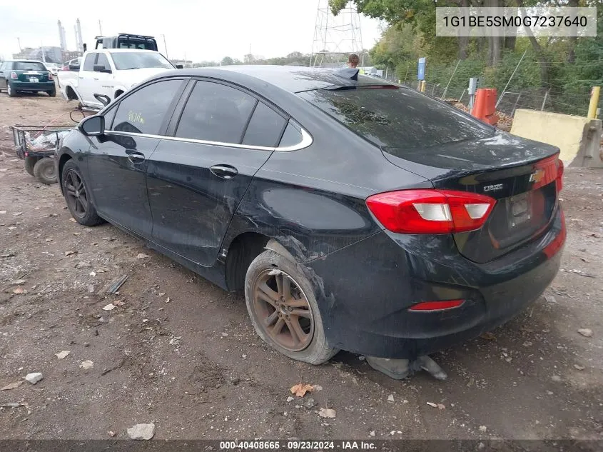 2016 Chevrolet Cruze Lt VIN: 1G1BE5SM0G7237640 Lot: 40408665