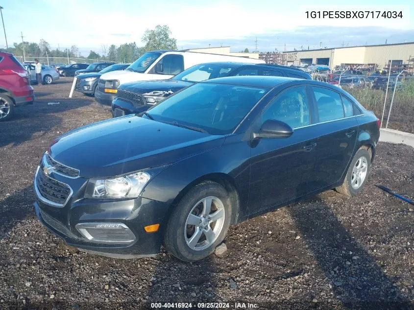 2016 Chevrolet Cruze Limited 1Lt Auto VIN: 1G1PE5SBXG7174034 Lot: 40416924