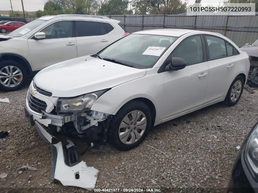 1G1PC5SH5G7220993 2016 Chevrolet Cruze Limited Ls