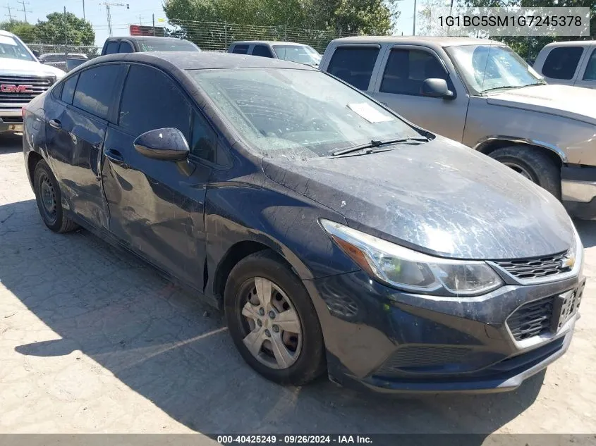 2016 Chevrolet Cruze Ls VIN: 1G1BC5SM1G7245378 Lot: 40425249