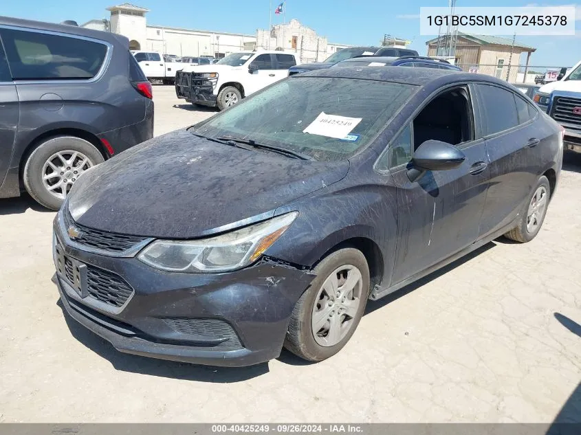 1G1BC5SM1G7245378 2016 Chevrolet Cruze Ls