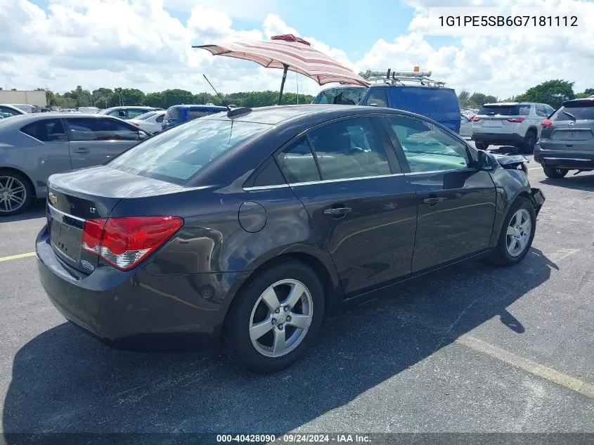 1G1PE5SB6G7181112 2016 Chevrolet Cruze Limited 1Lt Auto