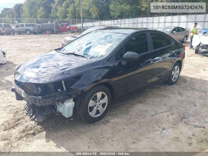 1G1BC5SM5G7242676 2016 Chevrolet Cruze Ls Auto