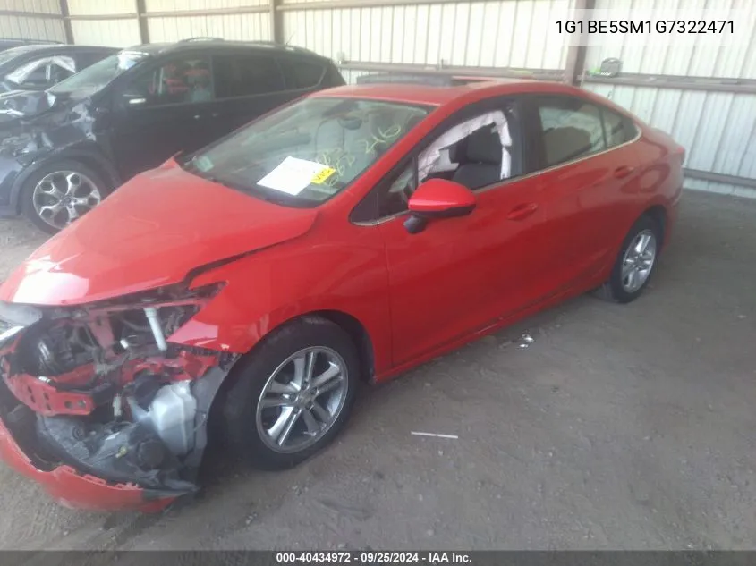 1G1BE5SM1G7322471 2016 Chevrolet Cruze Lt Auto