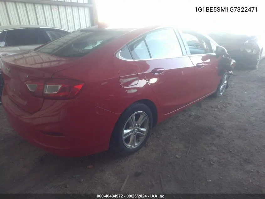 1G1BE5SM1G7322471 2016 Chevrolet Cruze Lt Auto