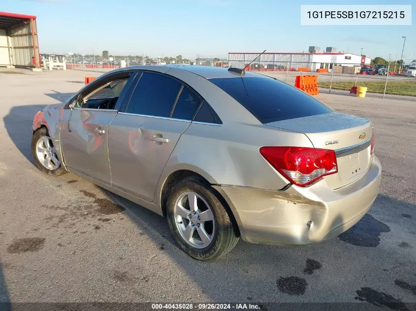 2016 Chevrolet Cruze Limited 1Lt Auto VIN: 1G1PE5SB1G7215215 Lot: 40435028