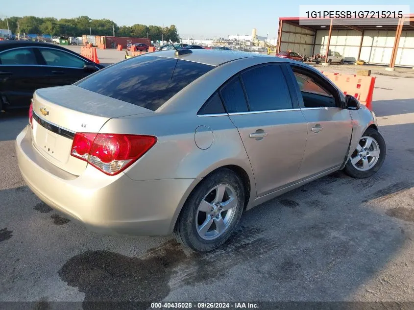 2016 Chevrolet Cruze Limited 1Lt Auto VIN: 1G1PE5SB1G7215215 Lot: 40435028