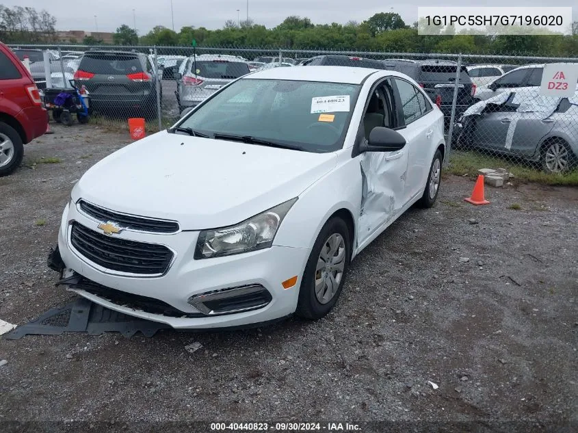 2016 Chevrolet Cruze Limited Ls VIN: 1G1PC5SH7G7196020 Lot: 40440823