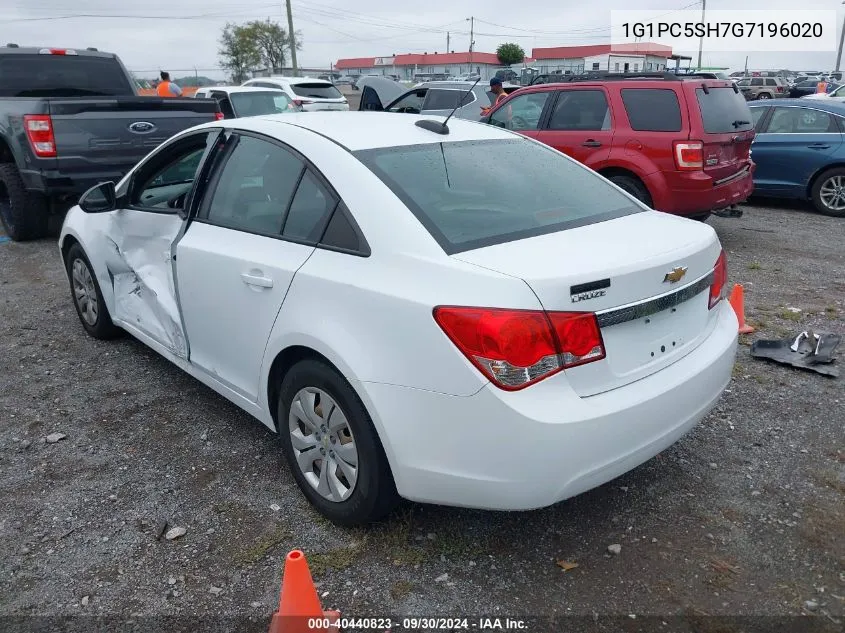 2016 Chevrolet Cruze Limited Ls VIN: 1G1PC5SH7G7196020 Lot: 40440823