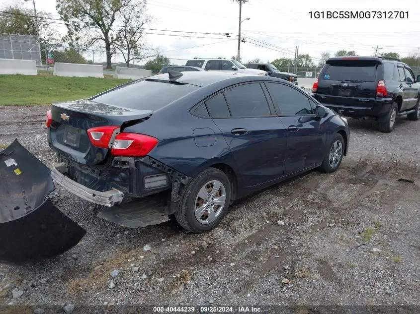 1G1BC5SM0G7312701 2016 Chevrolet Cruze Ls Auto