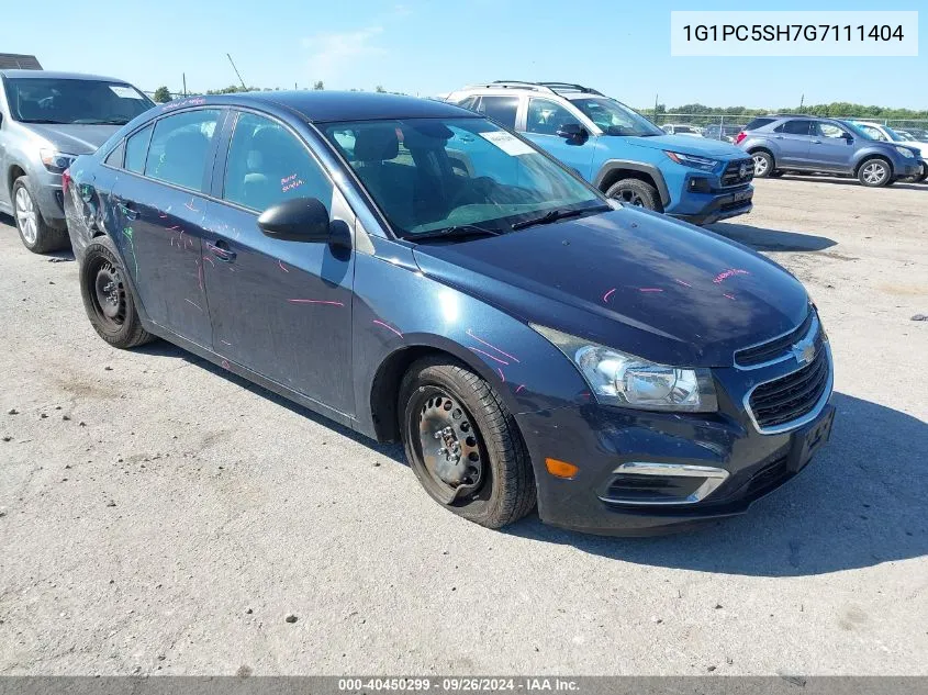 2016 Chevrolet Cruze Limited Ls Auto VIN: 1G1PC5SH7G7111404 Lot: 40450299