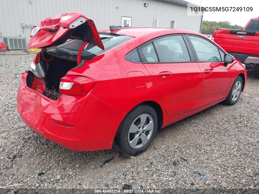 1G1BC5SM5G7249109 2016 Chevrolet Cruze Ls Auto