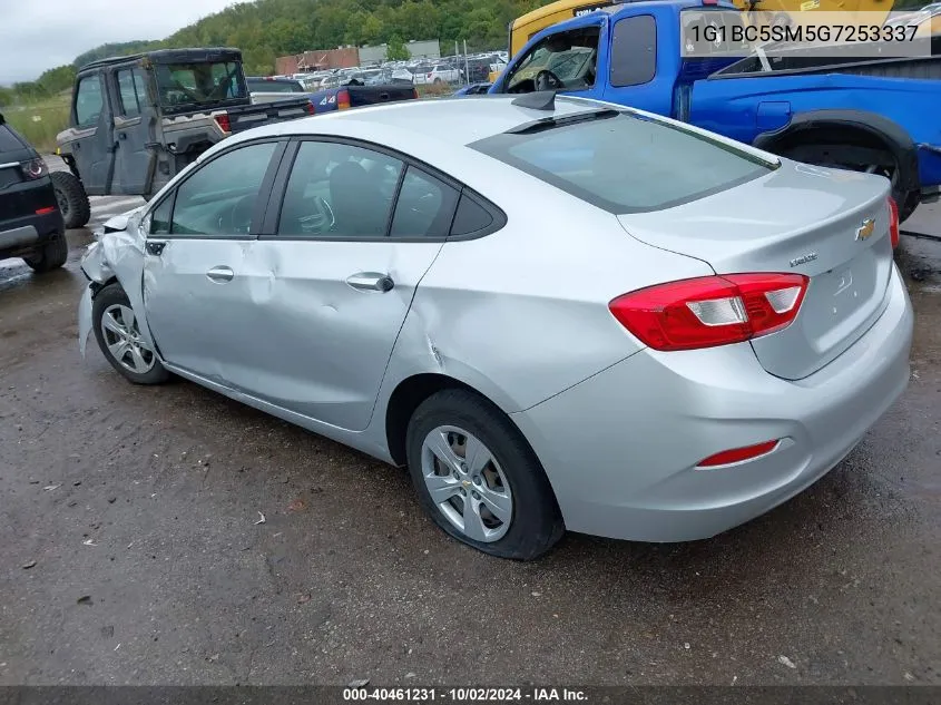 2016 Chevrolet Cruze Ls Auto VIN: 1G1BC5SM5G7253337 Lot: 40461231