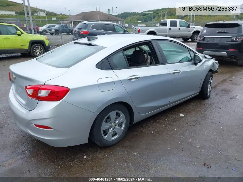 2016 Chevrolet Cruze Ls Auto VIN: 1G1BC5SM5G7253337 Lot: 40461231