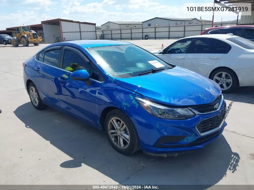 2016 Chevrolet Cruze Lt Auto VIN: 1G1BE5SMXG7281919 Lot: 40472840