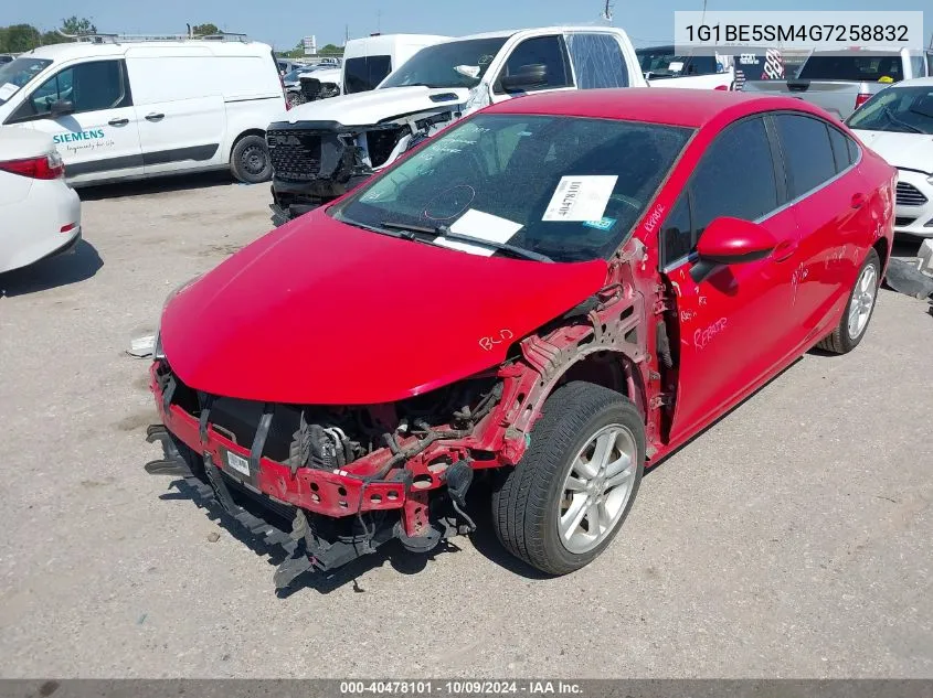 2016 Chevrolet Cruze Lt VIN: 1G1BE5SM4G7258832 Lot: 40478101