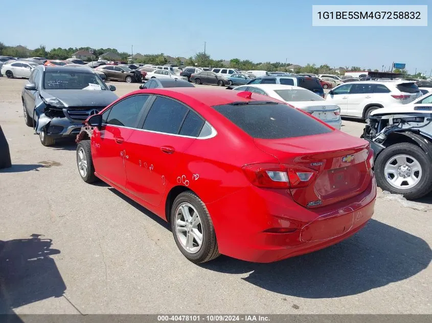 1G1BE5SM4G7258832 2016 Chevrolet Cruze Lt