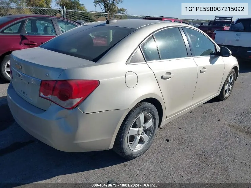 2016 Chevrolet Cruze Limited Lt VIN: 1G1PE5SB0G7215092 Lot: 40478679