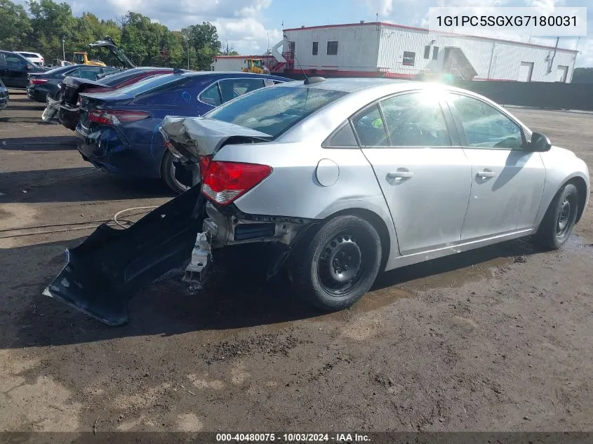 2016 Chevrolet Cruze Limited Ls Auto VIN: 1G1PC5SGXG7180031 Lot: 40480075