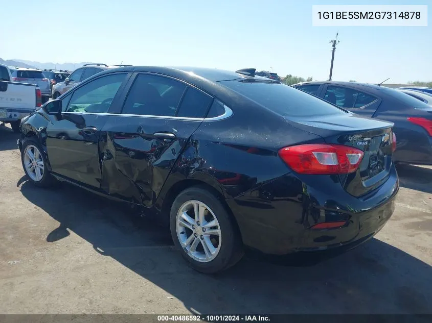 2016 Chevrolet Cruze Lt Auto VIN: 1G1BE5SM2G7314878 Lot: 40486592