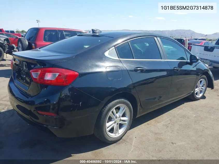 1G1BE5SM2G7314878 2016 Chevrolet Cruze Lt Auto