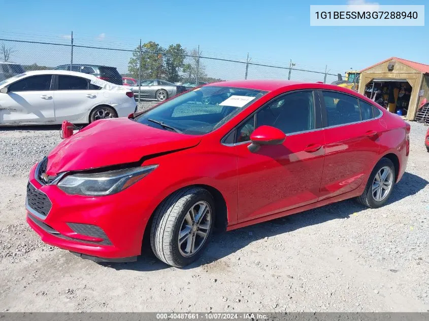 2016 Chevrolet Cruze Lt Auto VIN: 1G1BE5SM3G7288940 Lot: 40487661