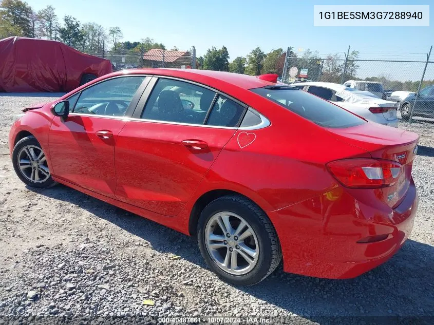 2016 Chevrolet Cruze Lt Auto VIN: 1G1BE5SM3G7288940 Lot: 40487661