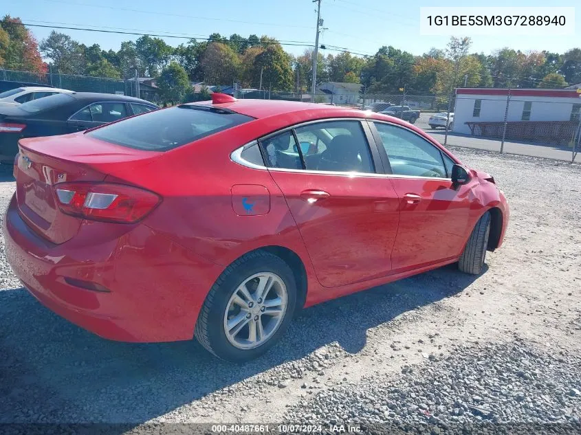 2016 Chevrolet Cruze Lt Auto VIN: 1G1BE5SM3G7288940 Lot: 40487661