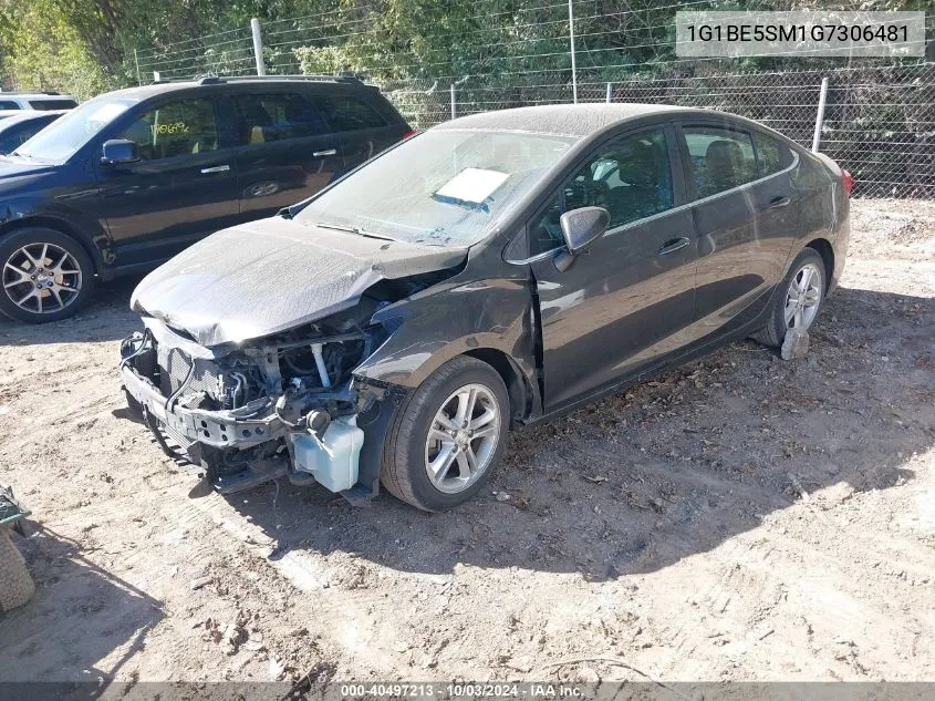 2016 Chevrolet Cruze Lt Auto VIN: 1G1BE5SM1G7306481 Lot: 40497213