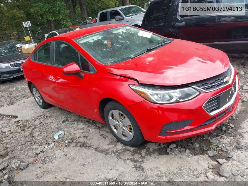 2016 Chevrolet Cruze Ls Auto VIN: 1G1BC5SM0G7294913 Lot: 40511660