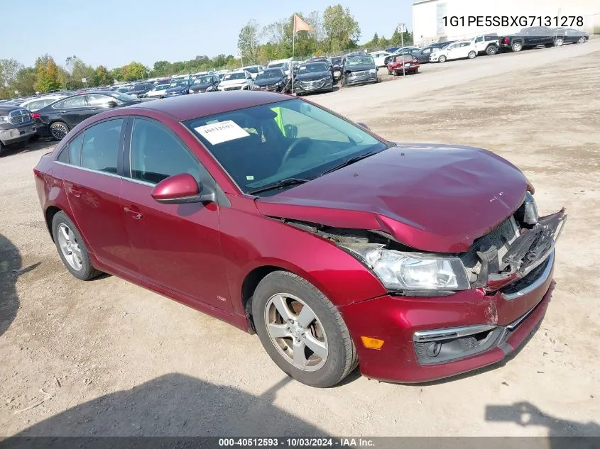 2016 Chevrolet Cruze Limited 1Lt Auto VIN: 1G1PE5SBXG7131278 Lot: 40512593