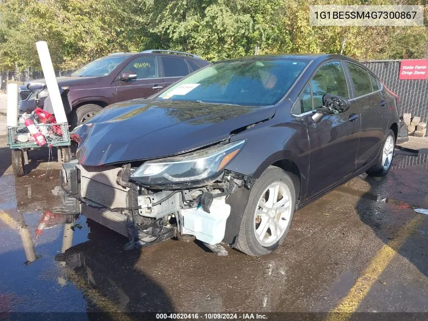 2016 Chevrolet Cruze Lt Auto VIN: 1G1BE5SM4G7300867 Lot: 40520416