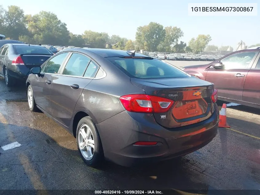 1G1BE5SM4G7300867 2016 Chevrolet Cruze Lt Auto