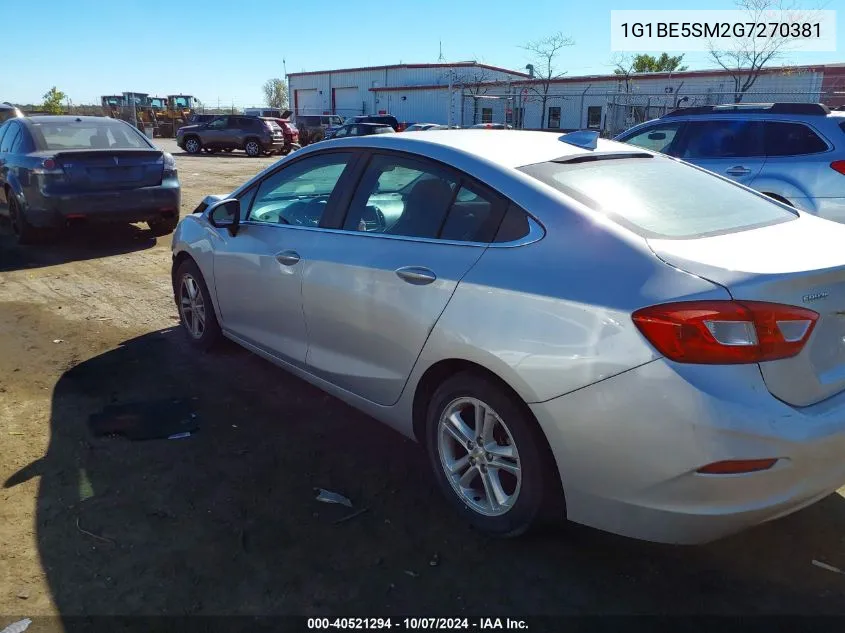 2016 Chevrolet Cruze Lt VIN: 1G1BE5SM2G7270381 Lot: 40521294