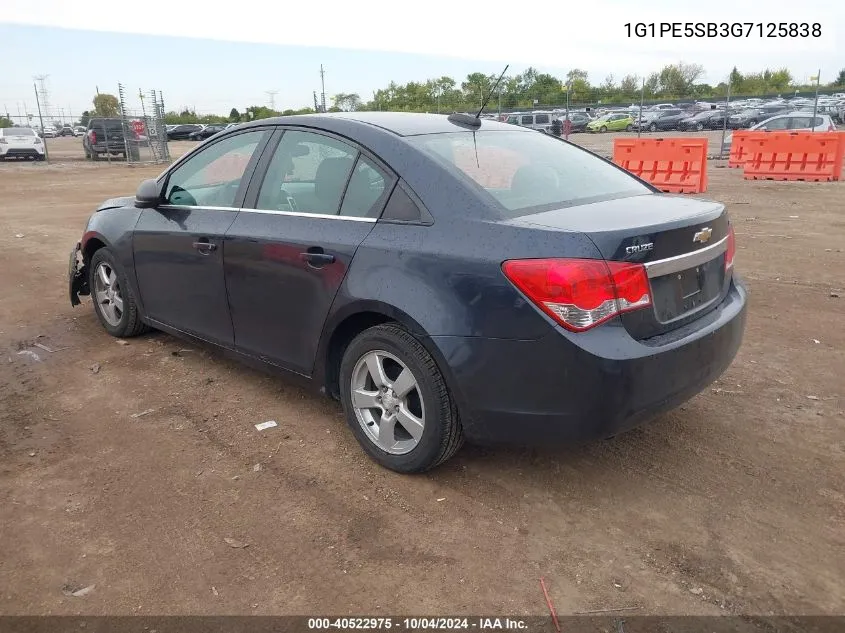 2016 Chevrolet Cruze Limited 1Lt Auto VIN: 1G1PE5SB3G7125838 Lot: 40522975