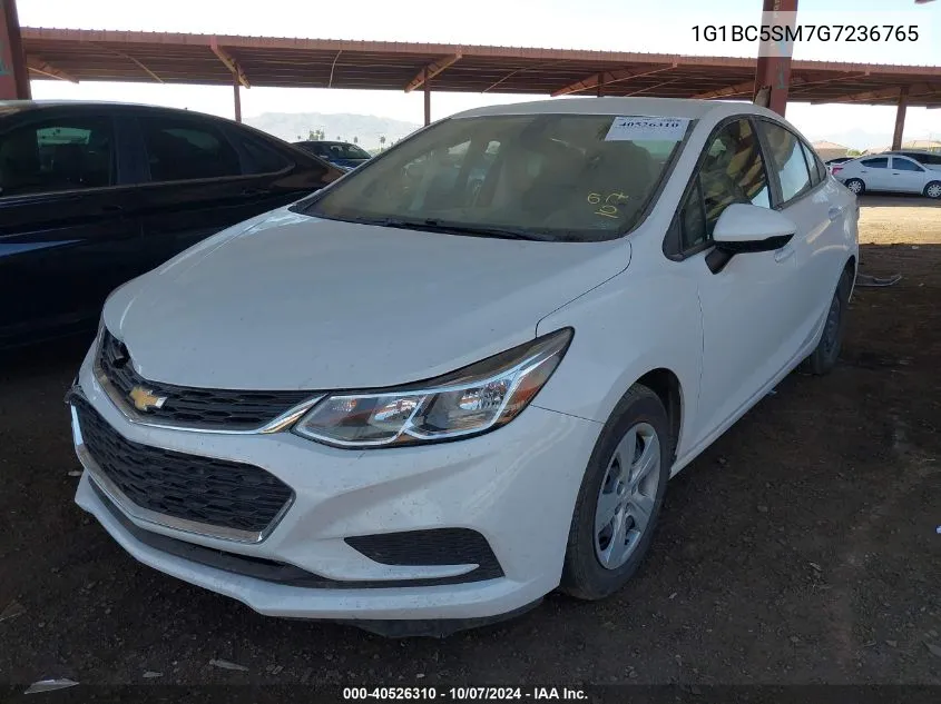 2016 Chevrolet Cruze Ls VIN: 1G1BC5SM7G7236765 Lot: 40526310