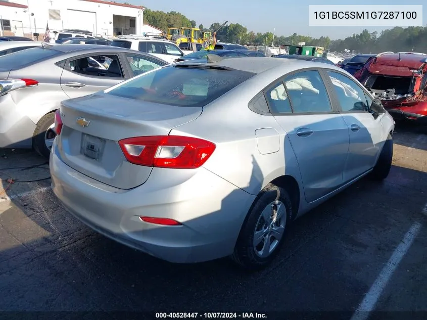 2016 Chevrolet Cruze Ls VIN: 1G1BC5SM1G7287100 Lot: 40528447