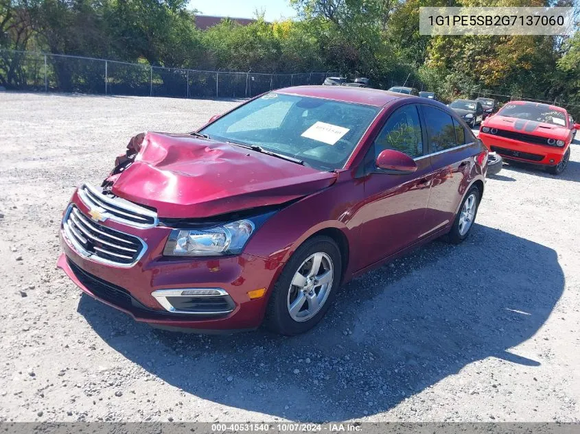 2016 Chevrolet Cruze Limited 1Lt Auto VIN: 1G1PE5SB2G7137060 Lot: 40531540