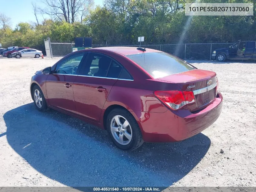 2016 Chevrolet Cruze Limited 1Lt Auto VIN: 1G1PE5SB2G7137060 Lot: 40531540