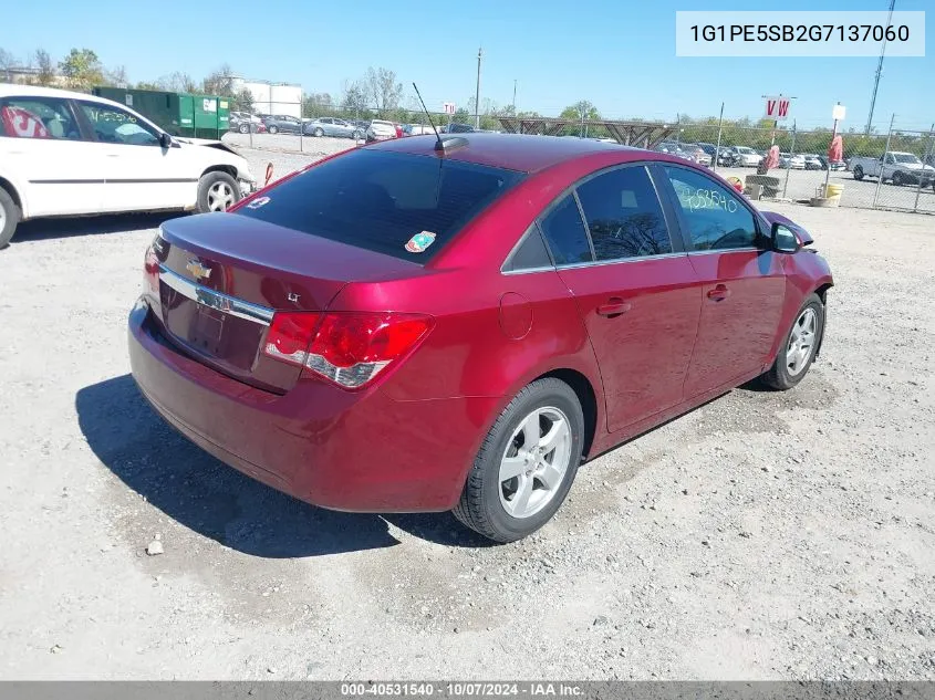 1G1PE5SB2G7137060 2016 Chevrolet Cruze Limited 1Lt Auto